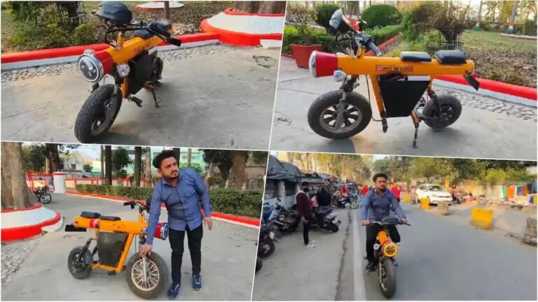 *Uttarakhand” के इस युवक ने कर दिया कमाल, बनाई मिसाइल इलेक्ट्रा बाइक; ₹5 के खर्च में चलेगी 60 किलोमीटर..*