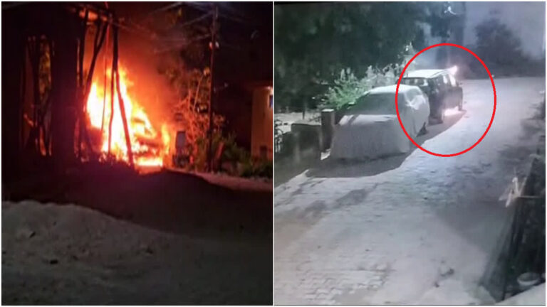 Uttarakhand” यूकेडी नेता की पेट्रोल डालकर जलाई कार, CCTV में कैमरे में कैद वारदात, जांच में जुटी पुलिस…