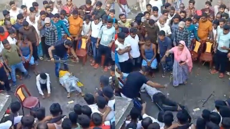 Video” बंगाल में कानून का कत्ल” युवक-युवती को TMC नेता ने सड़क पर सरेआम पीटा; युवती के बाल पकड़कर घसीटा; क्यों चुप है अपने नेताओं के अपराधों पर ममता सरकार??
