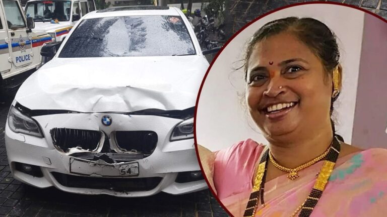 “हिट एंड रन का सनसनीखेज मामला” बाइक सवार मछुआरे दंपती को नेता की तेज रफ्तार BMW कार ने कुचला, महिला की मौत।