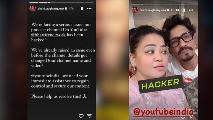 *”भारत की फेमस कॉमेडियन Bharti Singh को लगा झटका” यूट्यूब पॉडकास्ट चैनल हैक; जानिए कॉमेडियन का रिएक्शन…*