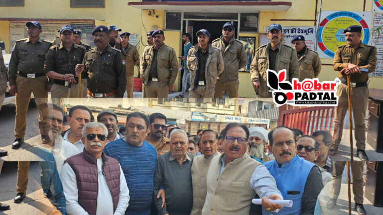 पंजाबी समाज के लोगों ने किया थाने का घेराव,विवादित बयान पर मुकदमा दर्ज करने की मांग।