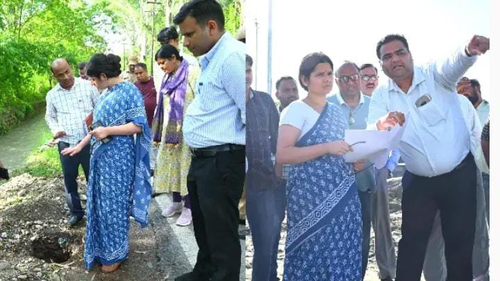 निरीक्षण पर निकली डीएम वंदना, लापरवाह अफसरों को लगाई फटकार
