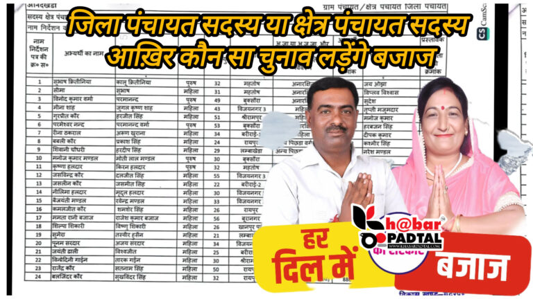 जनप्रतिनिधि का आश्वासन – जनता की भावनाओं से खिलवाड़, ज्येष्ठ प्रमुख को थमाया गया लॉलीपॉप – बूरानगर बीडीसी का भरा गया पर्चा