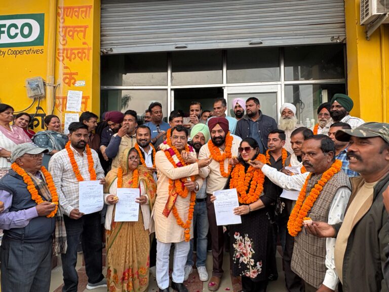 सहकारी समितियों में भाजपा का परचम, रुद्रपुर विधानसभा की पांचों समितियों पर निर्विरोध कब्जा विधायक शिव अरोरा की रणनीति ने दिलाई बड़ी जीत