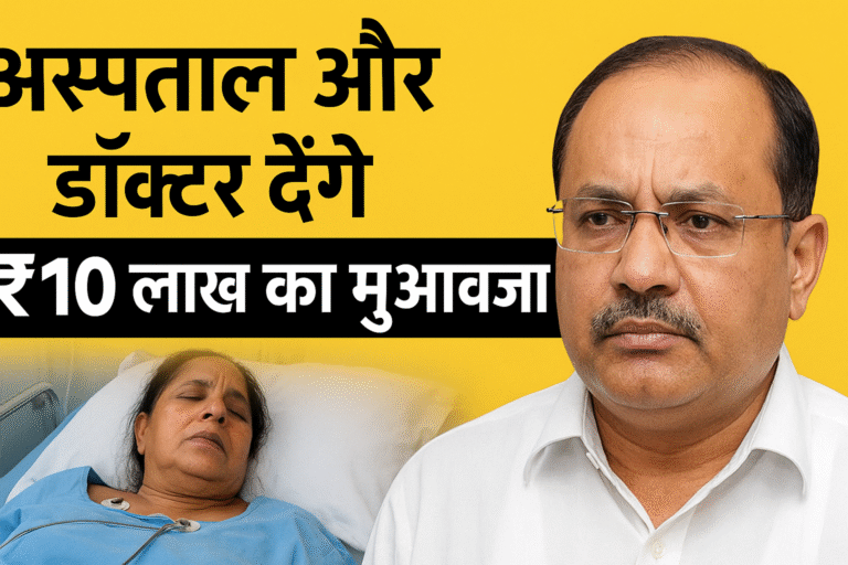 इलाज में लापरवाही : अस्पताल और डॉक्टर को देना होगा ₹10 लाख मुआवजा
