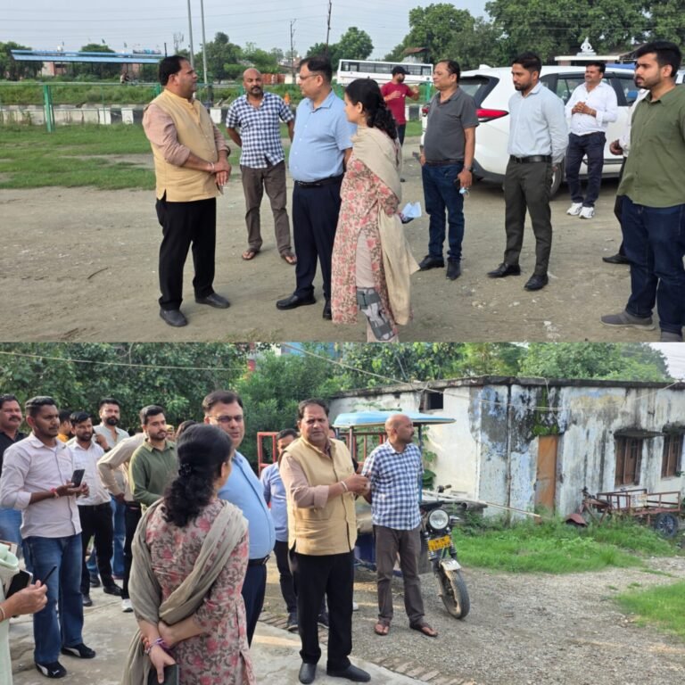 रुद्रपुर के विकास कार्यों का शहरी विकास सचिव नितेश झा ने किया स्थलीय निरीक्षण,ट्रेंचिंग ग्राउंड, सीबीजी प्लांट समेत